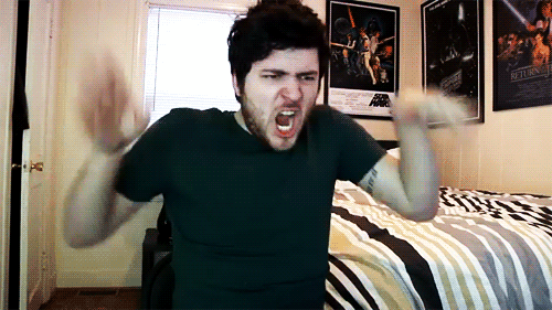 Olan Rogers Screaming - Ghost in the Stalls gif